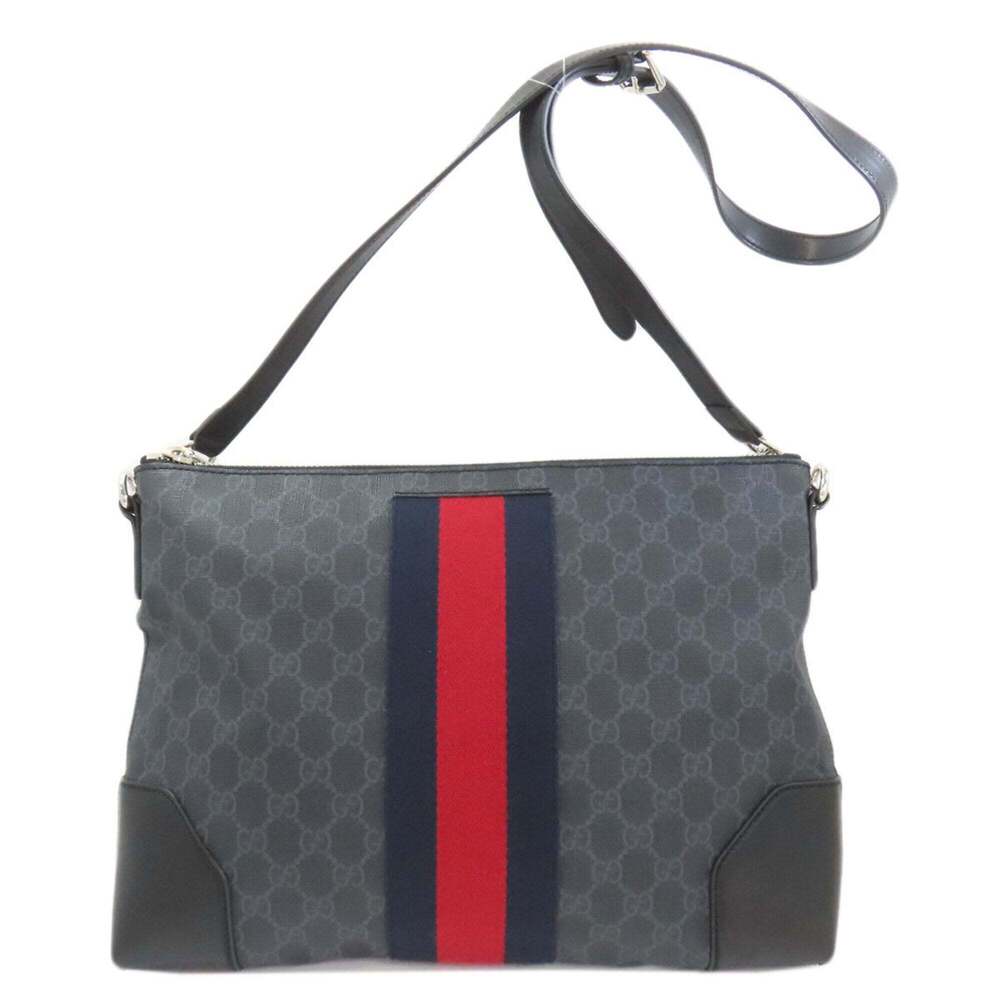 GUCCI Black Messenger Shoulder Bag